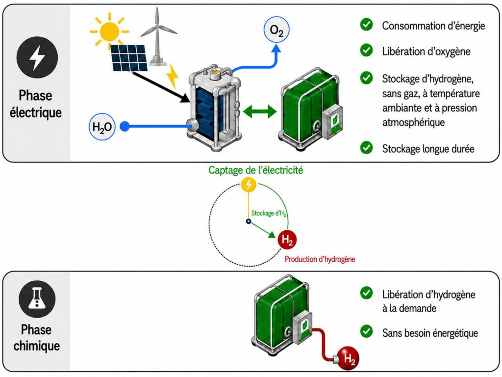 Technologie Hydrogène l’électrolyse découplée
